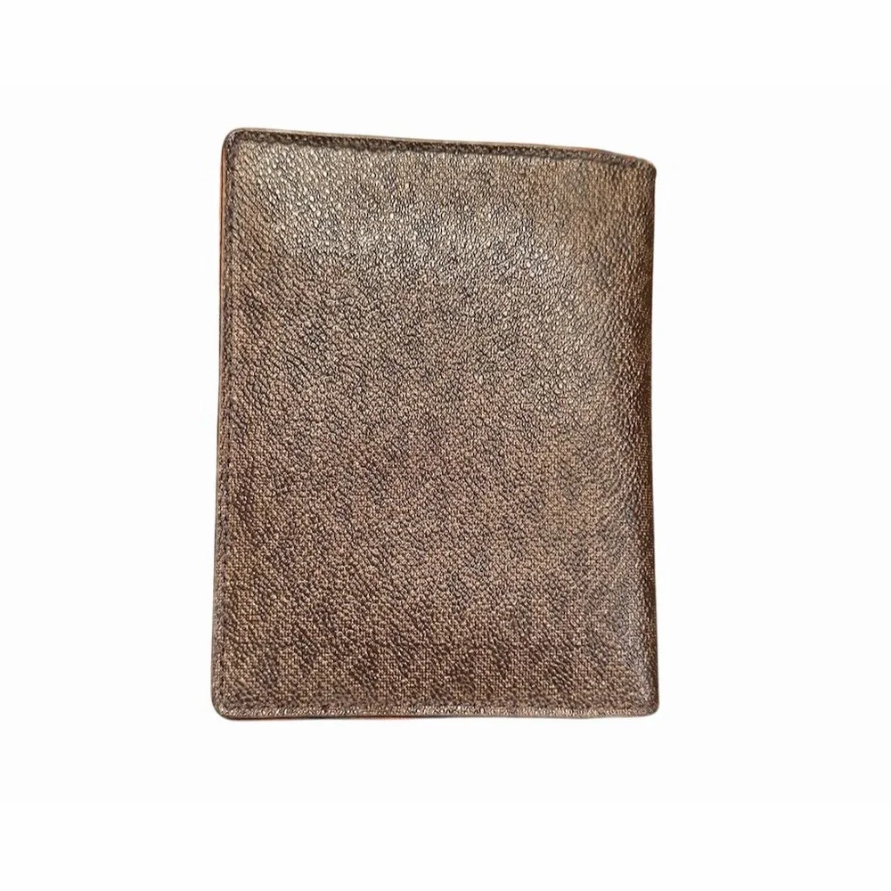 Michael Kors Jet Set Go Passport Holder Brown Travel Wallet Brown Signature